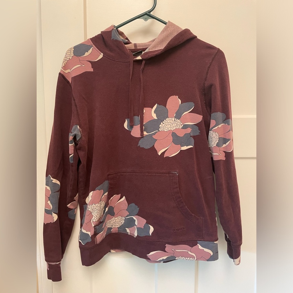 Patagonia floral print women's hoodie, size M